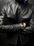 Men's Monaco Leather Biker - Black